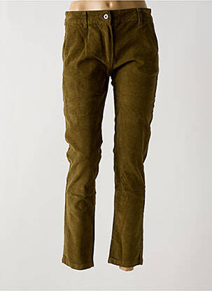 Pantalon slim vert LAUREN VIDAL pour femme