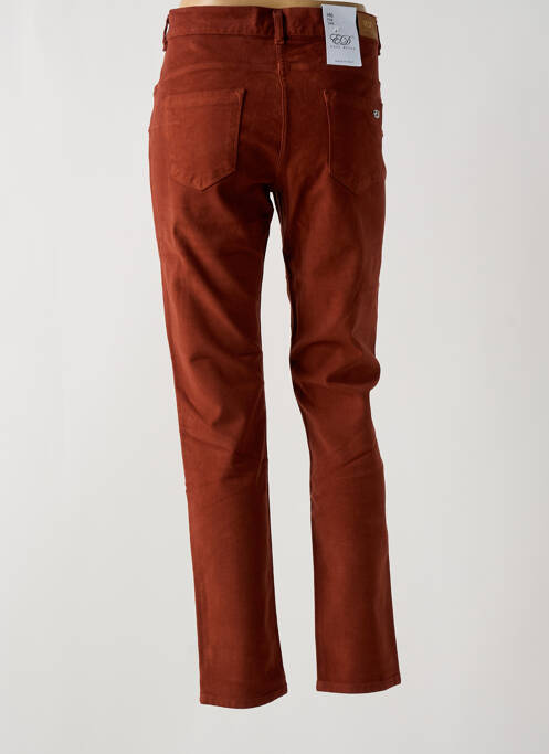 Pantalon slim marron EAST DRIVE pour femme