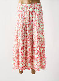 Jupe longue tissage crêpe orange ATELIER REVE femme
