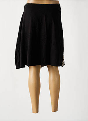 Jupe mi-longue stretch noir NÜ femme