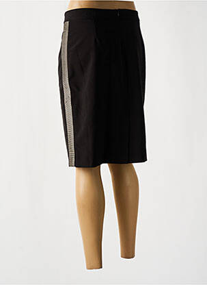 Jupe mi-longue taille à pinces noir LAUREN VIDAL femme