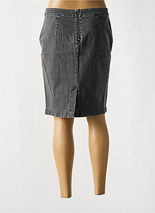 Jupe mi-longue stretch gris ELISA CAVALETTI femme