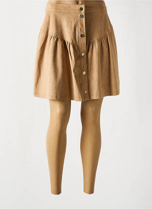 Jupe longue taille haute beige LIU JO femme