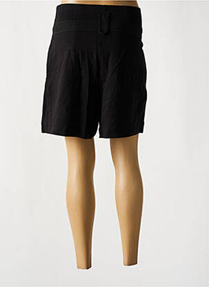 Short taille à pinces taille haute noir NÜ femme