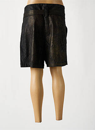 Short taille à pinces taille haute noir NÜ femme