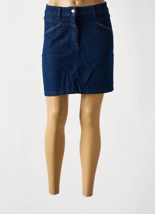 Jupe courte coupe droite bleu I.CODE (By IKKS) femme