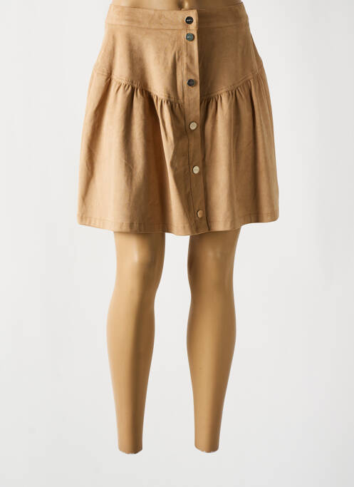 Jupe longue taille haute beige LIU JO femme