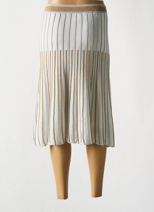 Jupe mi-longue gris JEI'S BY LETIZIA DENARO pour femme