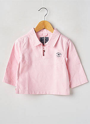 Blouse manches longues manches longues rose WEEK END A LA MER fille