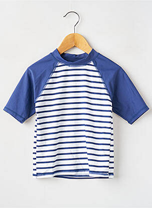 T-shirt stretch manches courtes bleu WEEK END A LA MER garcon