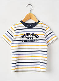 T-shirt stretch manches courtes bleu WEEK END A LA MER garcon