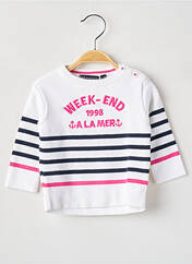 Pull rose WEEK END A LA MER pour fille seconde vue