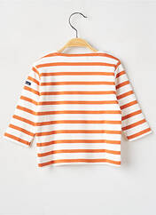 T-shirt orange WEEK END A LA MER pour fille seconde vue