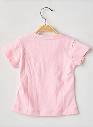 T-shirt coupe cintrée manches courtes rose WEEK END A LA MER fille