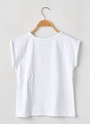 T-shirt blanc WEEK END A LA MER pour fille seconde vue