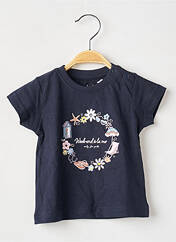 T-shirt bleu WEEK END A LA MER pour fille seconde vue