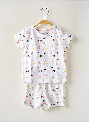 Pyjama imprimé fantaisie blanc WEEK END A LA MER fille