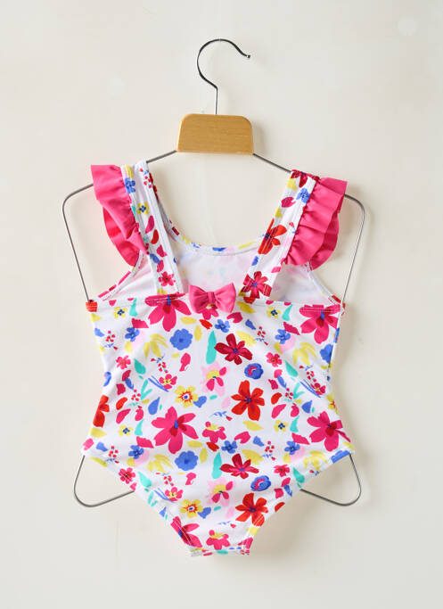 Maillot de bain 1 pièce blanc WEEK END A LA MER pour fille