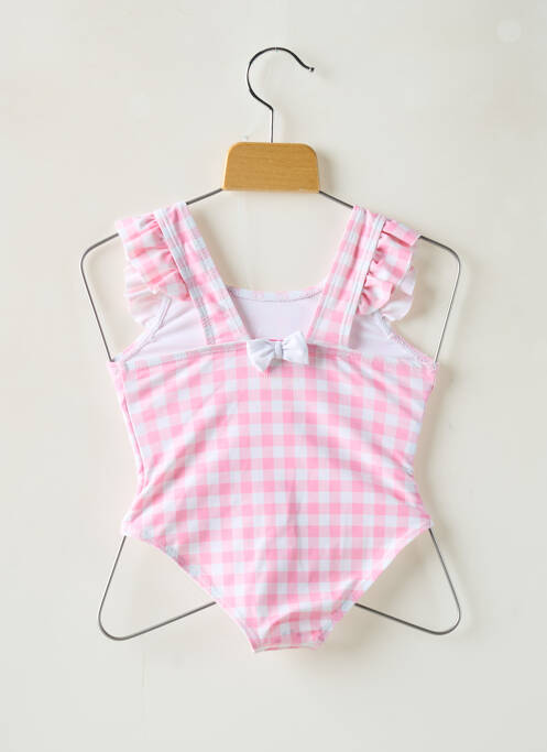 Maillot de bain 1 pièce rose WEEK END A LA MER pour fille