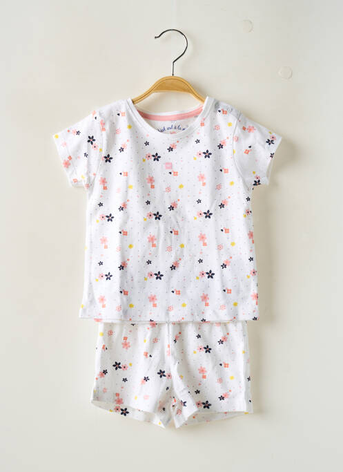 Pyjama imprimé fantaisie blanc WEEK END A LA MER fille