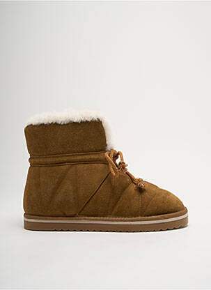 Bottines/boots fourrée talon plat jusqu'à 3cm marron ARMISTICE femme