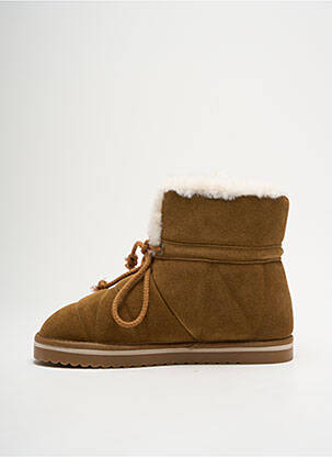 Bottines/boots fourrée talon plat jusqu'à 3cm marron ARMISTICE femme