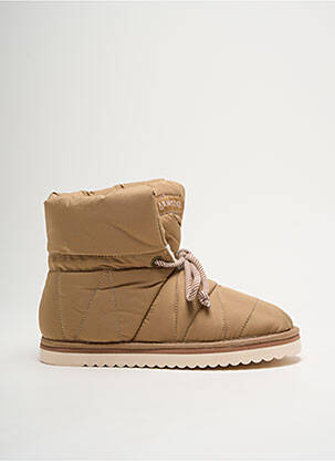 Bottines/boots fourrée talon plat jusqu'à 3cm beige ARMISTICE femme
