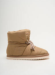 Bottines/boots matière lisse talon plat jusqu'à 3cm beige ARMISTICE femme