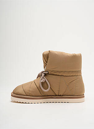 Bottines/boots fourrée talon plat jusqu'à 3cm beige ARMISTICE femme