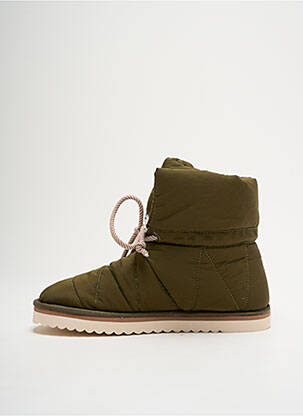 Bottines/boots fourrée talon plat jusqu'à 3cm vert ARMISTICE femme