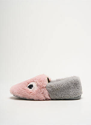 Chaussons/pantoufles fourrée bout rond rose VICTORIA garcon