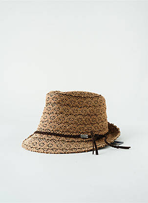 Chapeau forme borsalino beige BANANA MOON femme