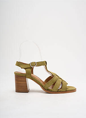Sandales/nu pieds talon bottier talon de 4 à 6cm vert ALIWELL femme
