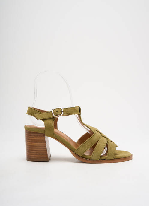Sandales/Nu pieds vert ALIWELL pour femme