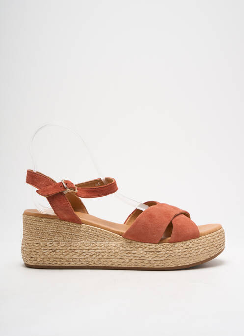 Sandales/Nu pieds orange ALIWELL pour femme