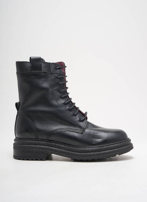 Bottines/boots fermeture zip et lacets talon de 4 à 6cm noir ALIWELL femme