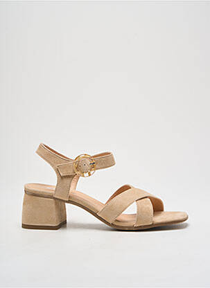 Sandales/nu pieds talon bottier talon de 4 à 6cm beige REQINS femme
