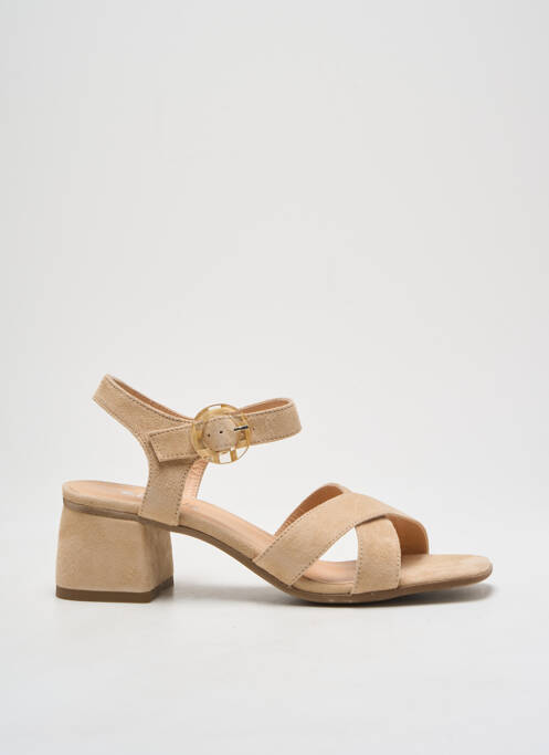 Sandales/Nu pieds beige REQINS pour femme