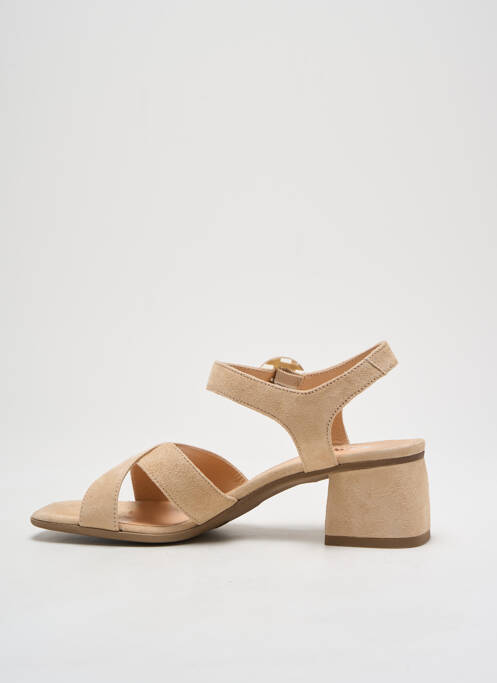 Sandales/Nu pieds beige REQINS pour femme