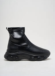 Baskets matière lisse talon de 4 à 6cm noir HOGAN femme