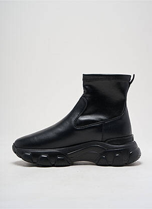 Baskets matière lisse talon de 4 à 6cm noir HOGAN femme