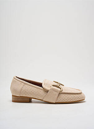 Mocassins bout rond talon plat jusqu'à 3cm beige VANESSA WU femme
