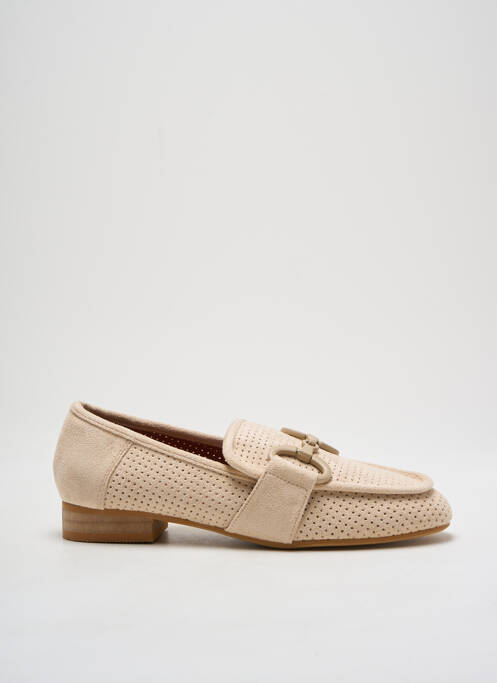 Mocassins bout rond talon plat jusqu'à 3cm beige VANESSA WU femme
