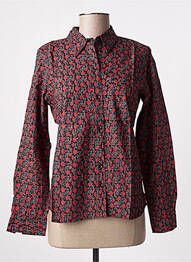 Chemisier imprimé fleurs manches longues rouge SINOE BY BAMBOO'S femme