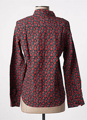 Chemisier imprimé fleurs manches longues rouge SINOE BY BAMBOO'S femme