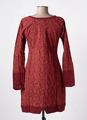 Robe courte manches longues manches longues rouge SINOE BY BAMBOO'S femme