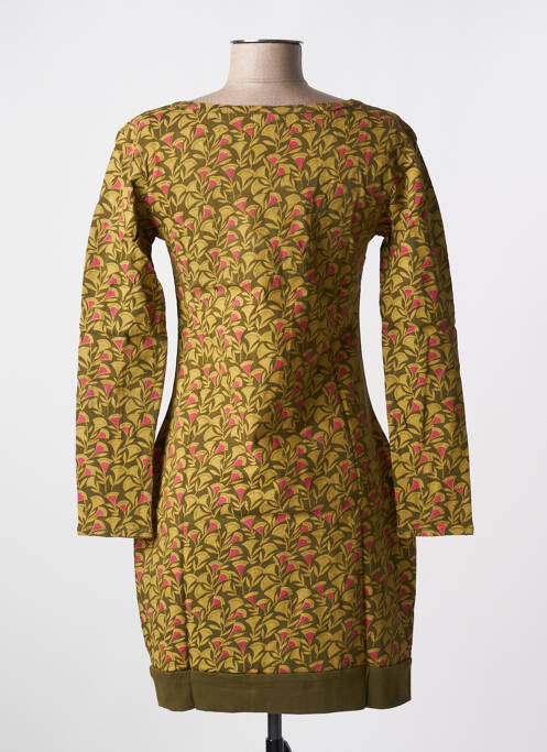 Robe courte manches longues manches longues vert SINOE BY BAMBOO'S femme