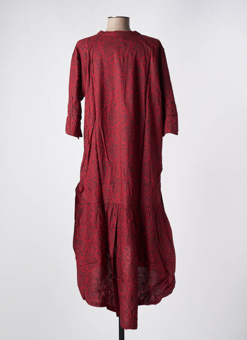 Robe mi-longue manches 3/4 manches 3/4 rouge SINOE BY BAMBOO'S femme