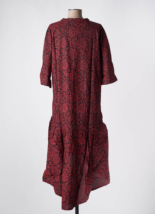 Robe mi-longue manches 3/4 manches 3/4 rouge SINOE BY BAMBOO'S femme