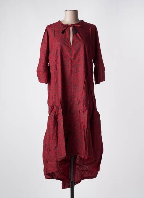 Robe mi-longue rouge SINOE BY BAMBOO'S pour femme